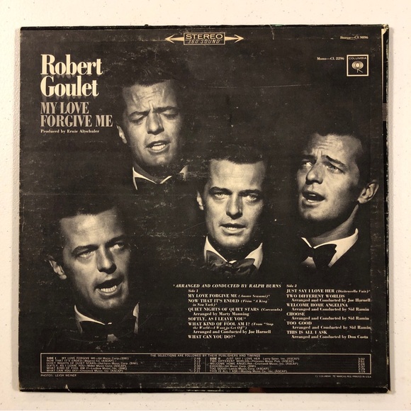 12” LP Vinyl Record ROBERT GOULET My Love Forgive Me - Picture 2 of 8